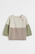 Джемпер H&M 74см бежево зелений 2001912985 - зображення 1