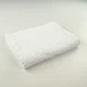 Набор махровых полотенец однотонных 2шт 50x90см, 70x140см Damask Премиум качества Жаккардовое с велюром 550г/м2 (Белый) - изображение 3