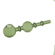 Трубка Стеклянная Вапорайзер 15 см "Oil Pipe Two Balls Green" - изображение 3
