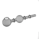 Трубка Стеклянная Вапорайзер 15 см "Oil Pipe Two Balls Gray" - изображение 3