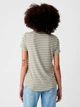 Футболка жіноча GAP M, Green Stripe (Зелена) 500119953087 - зображення 2