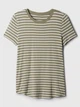 Футболка жіноча GAP M, Green Stripe (Зелена) 500119953087 - зображення 5