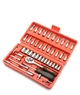 Набір насадок торцевих і біт із тріскачкою Q-tool 1/4" 46 шт. у кейсі q-tool_46v1 - зображення 2