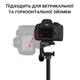 Штатив для смартфона та камери Andoer F3366T, трипод алюмінієвий з тримачем для телефона, 140 см, Чорний - зображення 4