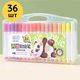 Маркеры акриловые пигментные Water Color Pen 36 шт фломастеры художественные для рисования с кейсом - изображение 4