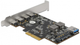 Karta rozszerzenia Delock PCIe x4 - 4x USB Type-C + 1x USB Type-A (90059) - obraz 3