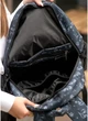 Жіночий міський рюкзак Sambag Brix PJT з принтом, чорний тканинний 60584 - зображення 11