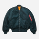 Бомбер мужской Alpha Industries MA-1 Flight Jacket MJM21000C1 M Темно-зеленый (640631819468) - изображение 6