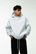 Худі чоловіче оверсайз v.3 White 5XL-6XL Біле - зображення 6