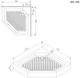 Душевой поддон AM.PM Gem 90x90 с сифоном (W90UT-405-090BT) - изображение 5
