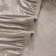 Чохол на крісло, диван, еластичний велюр, оксамит Domidekor Palm leaves, бежевий 145-185 см (3832) - зображення 5