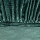 Чохол на крісло, диван, еластичний велюр, оксамит Domidekor Palm leaves, зелений 90-140 см (3813) - зображення 4