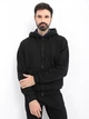 Худи мужское на молнии ROZA 210548 XL черный - изображение 1