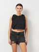 Кроп топ женский Zara 2667/212 XL Черный (02667212800057) - изображение 1