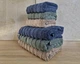 Набор турецких махровых полотенец Cestepe MicroCotton Premium 3 штуки 50x90 + 3 штуки 70х140 Ucgen 1 плотность 600 г/м2 - изображение 4