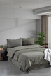 Постільна білизна Sikel Stonewashed Soho Firfirli 200 х 220 см Yesil - зображення 1