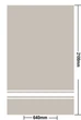 Шторка для ванної Trento Cappuccino, 240х200, бежевий - изображение 2