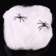 Паутина Halloween Декоративная С Паучками | Белый - изображение 5