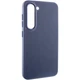Шкіряний чохол Epik Bonbon Leather Metal Style на Samsung Galaxy S23 Синій / Navy blue - зображення 2