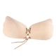 Бюстгальтер-невидимка Fly Bra push up силиконовый без бретелек бежевый size 85B - изображение 1
