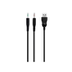 Навушники Havit HV-H2212D з мікрофоном USB чорний/блакитний - изображение 2