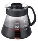 Заварник (сервер) для пуровера Hario V60 600 мл Прозрачный с черным (XVD-60B) - изображение 3