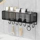 Настінна полиця Modern Home 40 х 13.5 х 15 см (M50243) Чорний - зображення 1