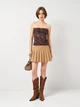 Кроп топ женский Zara 8655/465 S Коричневый (08655465121023) - изображение 3