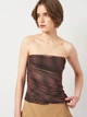 Кроп топ женский Zara 8655/465 S Коричневый (08655465121023) - изображение 4