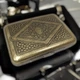 Портсигар металлический GVIPAI Romb Tambourine brass на 18 сигарет в подарочной упаковке - изображение 1
