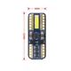 Комплект світлодіодних ламп NAPO LED T10-7020-2smd W5W T10 колір світіння білий 2 шт - зображення 3