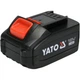 Шлифмашины аккумуляторные Yato: угловая и прямая Li-Ion (18В) 4Ач (диск Ø=125мм) с медленным стартом Yato YT-828296 - изображение 4