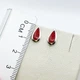 Сережки-гвоздики серебряные с кораллом 0,8 г - изображение 3