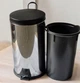 Урна Domax из нержавеющей стали пластиковая крышка 20л глянец (0109Р) - изображение 2
