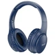 Беспроводные Bluetooth наушники Hoco W40 Mighty BT headphones |портативная стерео гарнитура, Bluetooth 5.3, AUX/TF, Type-C, 200 мАч, до 7 часов воспроизведения, встроенный микрофон, быстрая зарядка, универсальная совместимость| Синий - изображение 1