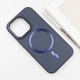 Чехол на Apple iPhone 15 Pro Max / для айфон 15 про макс с функцией магсейф (MagSafe) Dark Blue - изображение 3