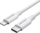 Кабель Vention USB 2.0 Type-C Male to Lightning Male 3A Cable 1 м White PVC Type (LAKWF) - зображення 1