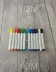 Набор акриловых маркеров фломастеров для творчества и рисования 12 цветов Water Acrylic Marker - изображение 3