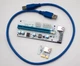 Райзер Sata 6 Pin Molex v008S USB 3.0 PCI-E 1X - 16X для відеокарт 60см 77045 - изображение 2