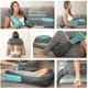Масажер роликовий UKC для всього тіла з інфрачервоним підігрівом Massage Shawl XL 748 Чорний/синій - зображення 4