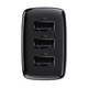 Зарядний пристрій Baseus Compact Charger 3U 17W Black (CCXJ020101) - изображение 3