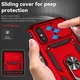 Протиударний броньований чохол із захистом камери для Xiaomi Redmi 9A Armor Case Keysion red - зображення 6