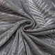 Чохол на крісло, диван, еластичний велюр, оксамит Domidekor Palm leaves, сірий 190-230 см (3817) - изображение 7