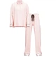 Пижама фланелевая Victoria's Secret Flannel Long Pajama Set (сорочка+штани) XS Розовая полоска - изображение 2