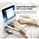 Адаптер UGREEN USB 3.0 Gigabit Ethernet Adapter, Black - зображення 3