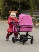Коляска-трансформер для кукол кукольная 2в1 Carrello Maestro 9651B ROSE RED розовая - изображение 4