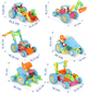 Zestaw klocki konstrukcyjny Woopie Stem pojazdy 6w1 118 elementów (5906280652791) - obraz 6