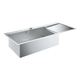 Кухонна мийка Grohe EX Sink K1000 нержавіюча сталь крило справа (31581SD0) - зображення 1