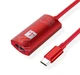 Адаптер Ewell USB 3.1 Type-C - HDMI, 4K, 30Hz, 0.2 м, красный (EW338) - изображение 1