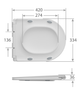 Унитаз-компакт Mixxus BEVEL-0407-T1 630х350х795mm, система смыва TORNADO 1.0 - изображение 6